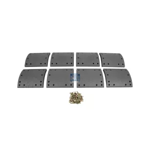Kit de garnitures de frein à tambour, kit essieu - surdimensionné W: 220 mm, S: 19.5 mm Pour Meritor Essieux - BLKZR+1 - BLKZR1