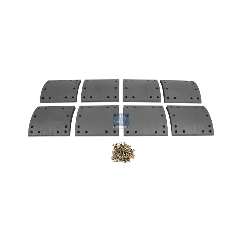 Kit de garnitures de frein à tambour, kit essieu - surdimensionné W: 220 mm, S: 19.5 mm Pour Meritor Essieux - BLKZR+1 - BLKZR1