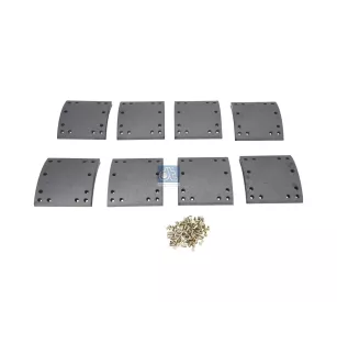 Kit de garnitures de frein à tambour, kit essieu W: 177.3 mm, S: 22.6 mm Pour Meritor Essieux - 21224717R - 21224717R/21224718R