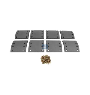 Kit de garnitures de frein à tambour, kit essieu, W: 180 mm, S: 20.5 mm Pour SAF tbd - 1.057.0068.00 - 1.057.0069.00