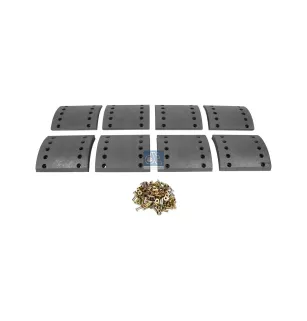 Kit de garnitures de frein à tambour, kit essieu - surdimensionné, W: 200 mm, S: 20.5 mm Pour SAF tbd - 3.057.3143.20