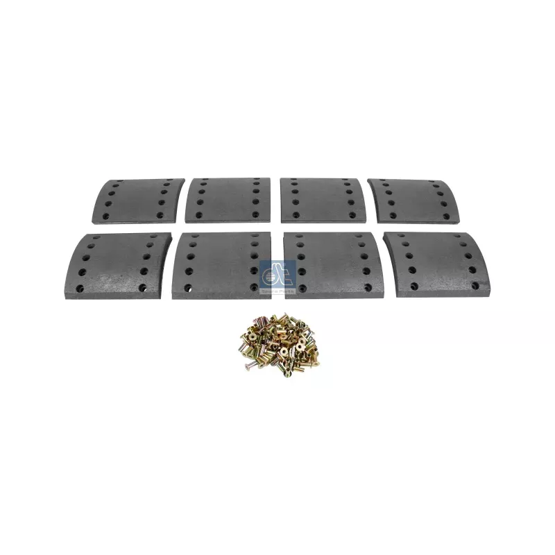 Kit de garnitures de frein à tambour, kit essieu - surdimensionné, W: 200 mm, S: 20.5 mm Pour SAF tbd - 3.057.3143.20