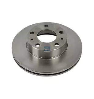 Disque de frein, D: 280 mm, 5 bores, P: 118 mm, d: 73 mm, H: 65.6 mm, S: 24 mm, s: 21.9 mm Pour Citroën Jumper - Fiat Ducato