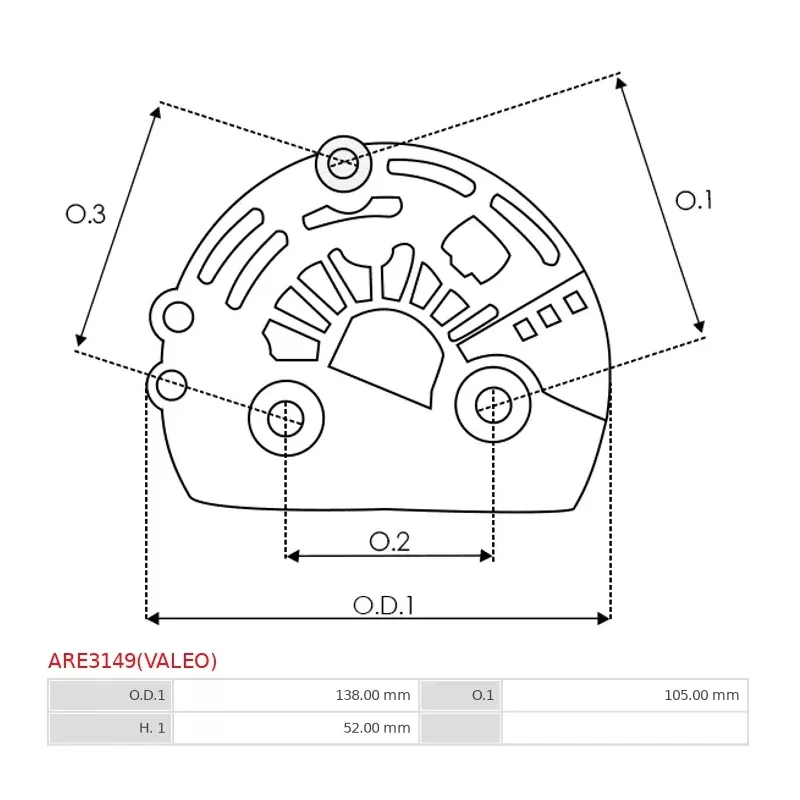 En plastique | Regulateurs d’alternateurs AS-PL UD02858ARE(VALEO), VALEO 593935, ELECTROLOG REG0072, PSH 052.000.480