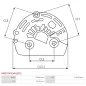 En plastique | Regulateurs d’alternateurs AS-PL UD02858ARE(VALEO), VALEO 593935, ELECTROLOG REG0072, PSH 052.000.480