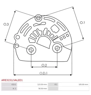 Régulateur alternateur 12V Valeo UD02861ARE UD02862ARE