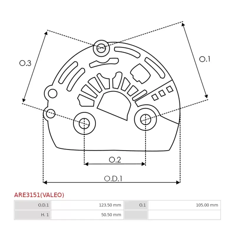 En plastique | Regulateurs d’alternateurs AS-PL UD02861ARE(VALEO) pour UD02862ARE(VALEO), CARGO 231103, 333352, B231103