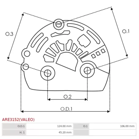 En plastique | Regulateurs d’alternateurs AS-PL UD02863ARE(VALEO), CARGO 238421, MOBILETRON VR-PR2293, VALEO 593395, 593943