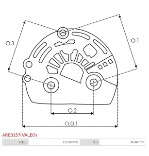 En plastique | Regulateurs d’alternateurs AS-PL UD02894ARE(VALEO), CARGO 334222, HYUNDAI / KIA 37370-2A850, 37370-2B300