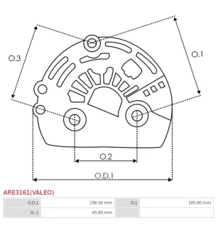 En plastique | Regulateurs d’alternateurs AS-PL UD02902ARE(VALEO), VALEO 599341, ELECTROLOG REG0205, PSH 052.000.426