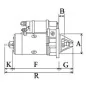 Arrancador 12V 3.0 Kw 10.11 Diente Bosch 0001359010, 0001359047, 0001359124, 0001367032