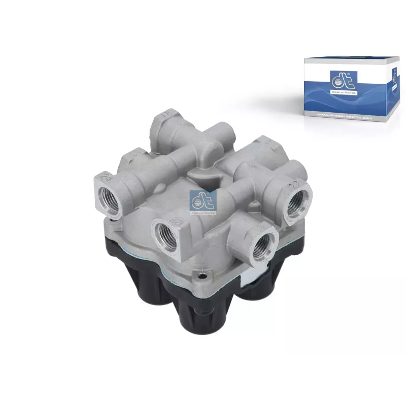 Valve de protection 4 circuits M16 x 1,5, M22 x 1,5, max. 13 bar, Po21: 6.3 bar, Po22: 6.3 bar, Po23: 5.8 bar, Po24: 5.8 bar
