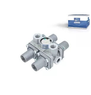 Valve de protection 4 circuits M16 x 1,5, M22 x 1,5, max. 10 bar, Po21: 6.3 bar, Po22: 6.3 bar, Po23: 5.8 bar, Po24: 5.8 bar