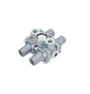 Valve de protection 4 circuits M16 x 1,5, M22 x 1,5, max. 10 bar, Po21: 6.3 bar, Po22: 6.3 bar, Po23: 5.8 bar, Po24: 5.8 bar