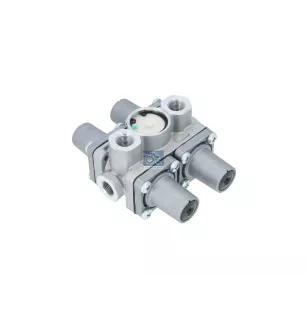Valve de protection 4 circuits M16 x 1,5, M22 x 1,5, max. 10 bar, Po21: 6.3 bar, Po22: 6.3 bar, Po23: 5.8 bar, Po24: 5.8 bar