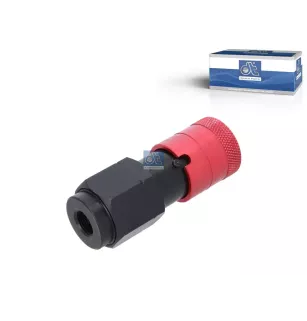 Main d'accouplement, rouge, M16 x 1,5 Pour Renault C-Serie, K-Serie, Kerax, Magnum, Midliner, Premium, T-Serie - Volvo FL
