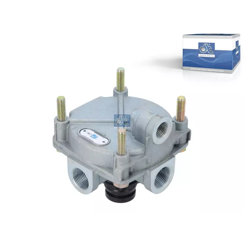 Valve de relais, M16 x 1,5, M22 x 1,5, max. 10 bar Pour DAF 45/55/65/75/85/95, CF, XF - Iveco Domino, EuroStar, EuroTech