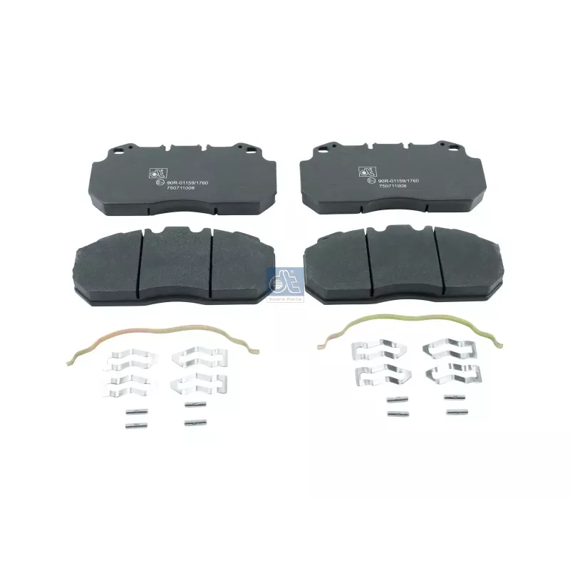 Kit de garnitures de disque de frein, W: 249 mm, S: 28 mm, H: 114.5 mm Pour Renault Magnum, Premium - Volvo B7 - 0008550611
