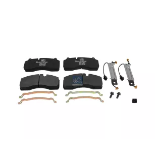 Kit de garnitures de disque de frein, avec témoins d'usure, W: 210 mm, S: 30 mm, H: 93 mm Pour Renault Midlum - Volvo FL