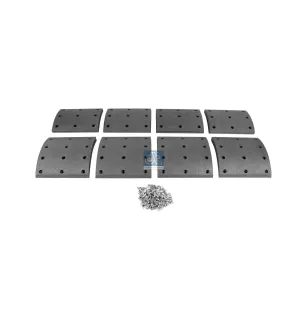 Kit de garnitures de frein à tambour, kit essieu, W: 203 mm, S: 19 mm Pour Volvo B7, B9 - MBLK2380 - 1504661 - 1504662