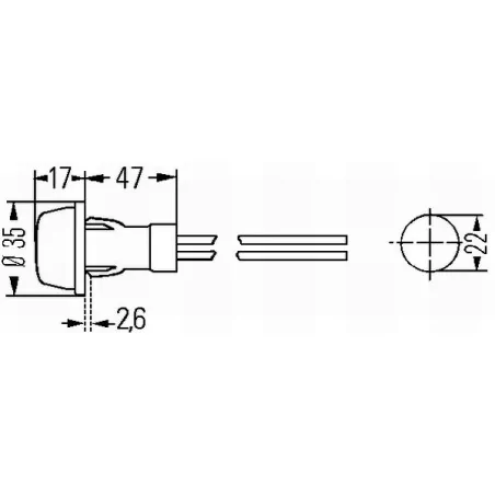 Feu de position Hella 2PF 003 563-151