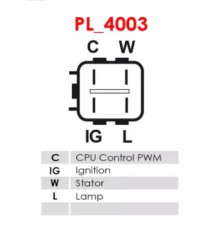 Régulateur d’alternateur AS-PL UD14102ARE, DENSO 126000-4060, KRAUF ARN9300