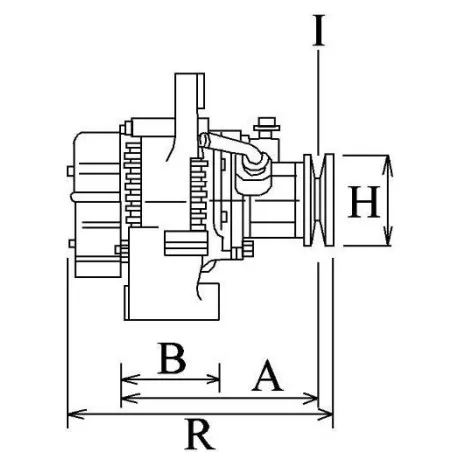 Alternateur 28 Volts 50 A Iskra, Valeo 2927990, Opel 1204110