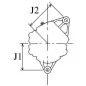 Alternador 28 voltios 50 A Iskra, Valeo 2927990, Opel 1204110