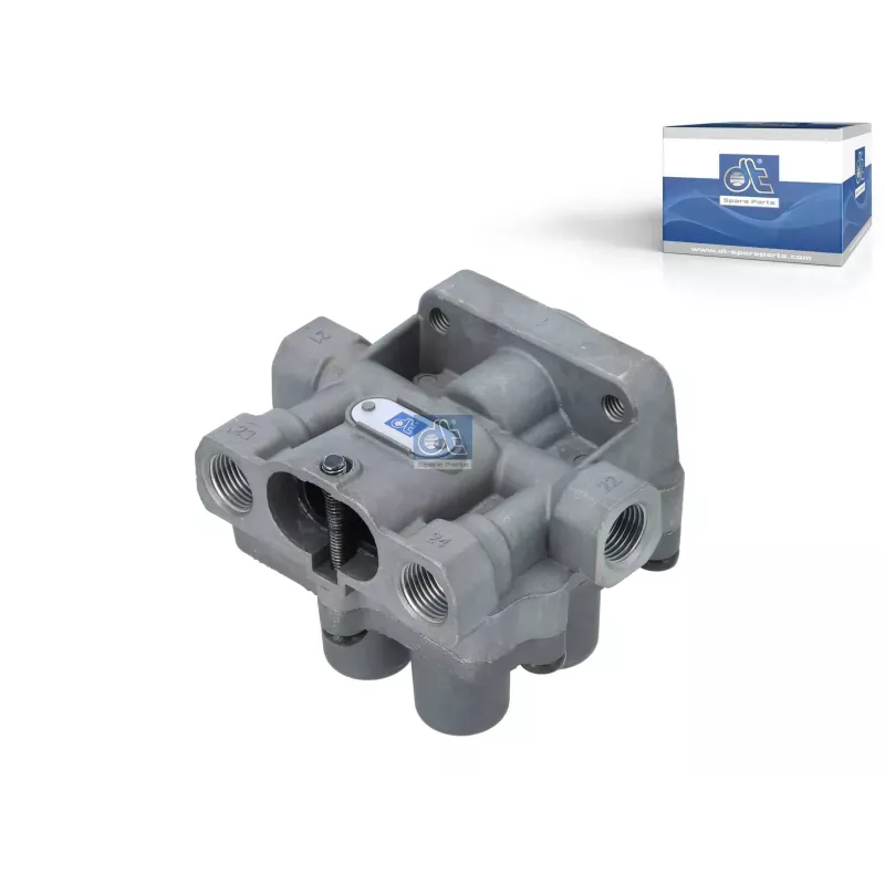Valve de protection 4 circuits, M16 x 1,5, M22 x 1,5, max. 13 bar, Po21: 6.9 bar, Po22: 6.9 bar, Po23: 7 bar, Po24: 6.9 bar