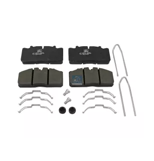 Kit de garnitures de disque de frein, W: 175.5 mm, S: 26 mm, H: 85.6 mm Pour MAN Chassis, L/M/F/E 2000 - Renault D-Serie, Midlum