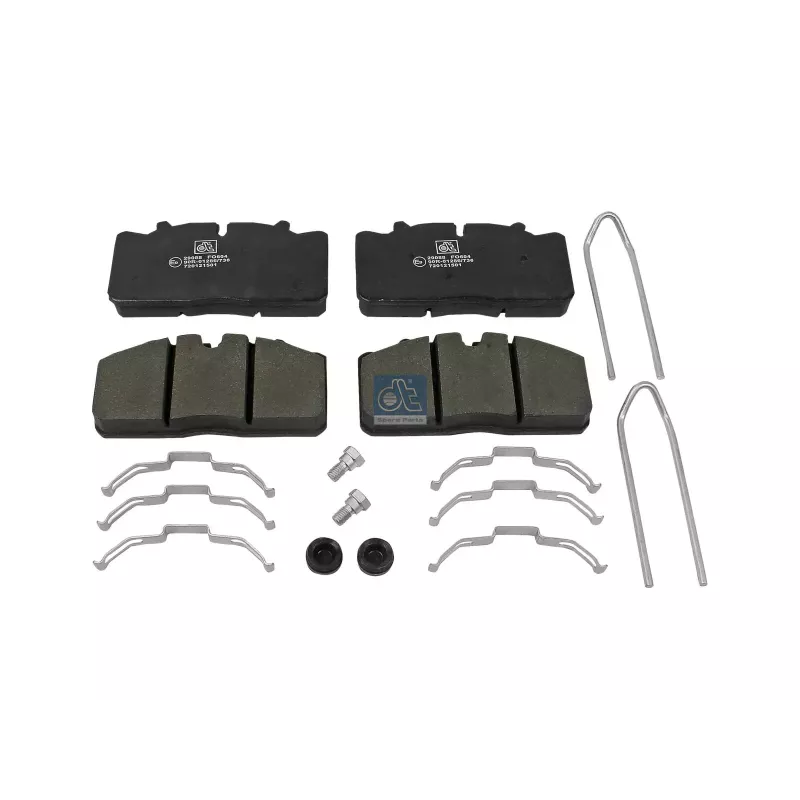 Kit de garnitures de disque de frein, W: 175.5 mm, S: 26 mm, H: 85.6 mm Pour MAN Chassis, L/M/F/E 2000 - Renault D-Serie, Midlum