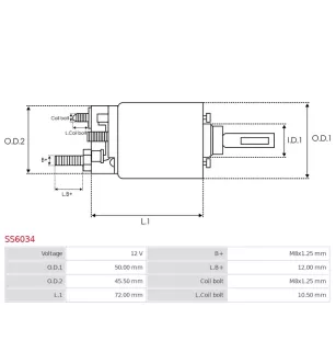 Solénoïdes de démarreur pour DENSO 2280004020, 4280002140, 4280004550,