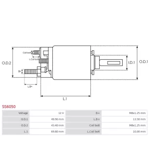 Solénoïdes de démarreur pour DENSO 1280002890, 2280005910, 4280001590,