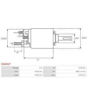 Solénoïdes de démarreur pour DENSO 4280007415, 4280007420, 4280007900,