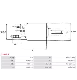 Solénoïdes de démarreur pour DENSO 4280004140, 4280004740, 4280005800
