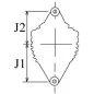 Alternador 14 voltios 55 A Iskra, John Deere AL67175, Valeo 432993