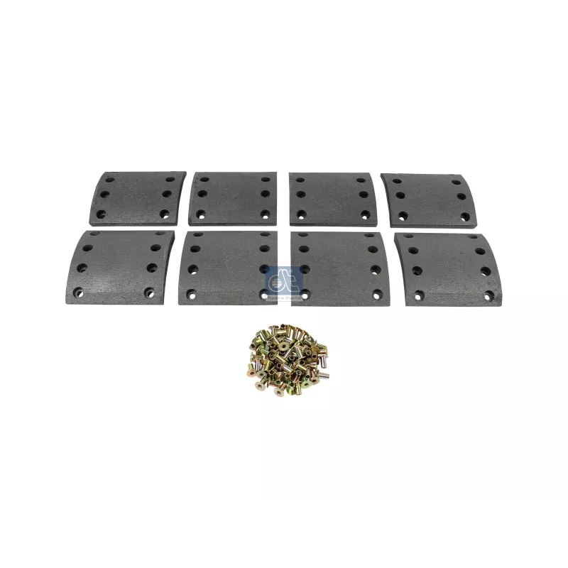 Kit de garnitures de frein à tambour, kit essieu, W: 150 mm, S: 16.5 mm Pour MAN Chassis, F 7/8/9, G/M/F 90, L/M/F/E 2000