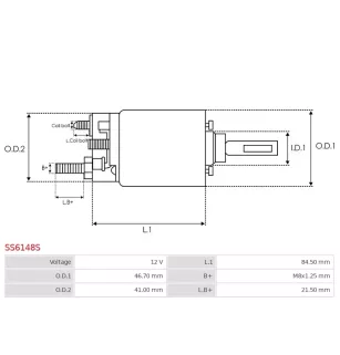 Solénoïdes de démarreur pour DENSO 4280008060, 4380000680, 4380001270