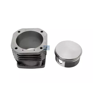 Kit de piston et chemise, refroidissement à air, D: 100 mm Pour Mercedes-Benz OM 300 - (L-Serie), MK-Series (OM 400)