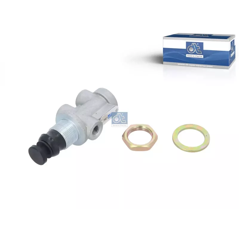 Valve de frein moteur, avec tappet plastique, M12 x 1,5, M26 x 1,5, max. 10 bar, Ls: 5.7 mm, Lp: 46.9 mm Pour DAF F/N 500-3600