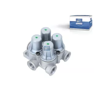 Valve de protection 4 circuits M22 x 1,5, max. 20 bar, Po21: 7 bar, Po22: 7 bar, Po23: 7 bar, Po24: 7 bar, Pc21: 5 bar