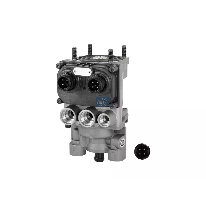 Valve de frein à pied, EBS, reman. / sans retour pièce usée, M16 x 1,5, M22 x 1,5, max. 10 bar Pour Mercedes-Benz Actros 1