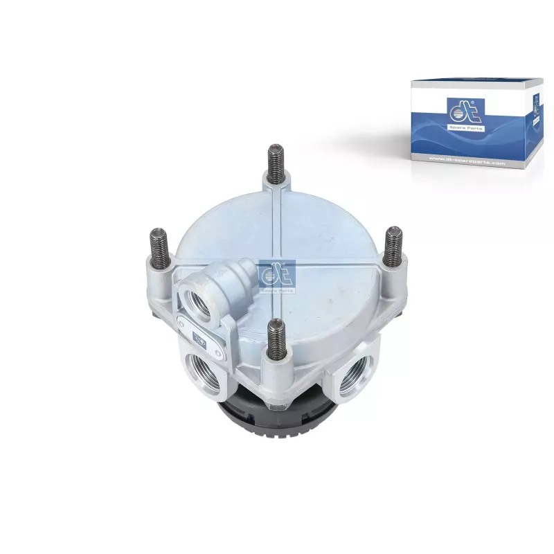Valve de relais, M16 x 1,5, M22 x 1,5, max. 10 bar, Po: 0.2 bar Pour DAF 45/55/65/75/85/95, CF, XF - Mercedes-Benz Actros 1 Valve de relais, M16 x 1,5, M22 x 1,5, max. 10 bar, Po: 0.2 bar Pour DAF 45/55/65/75/85/95, CF, XF - Mercedes-Benz Actros 1