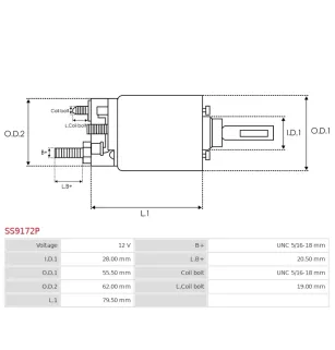Solénoïdes de démarreur pour WAPSA MPB50