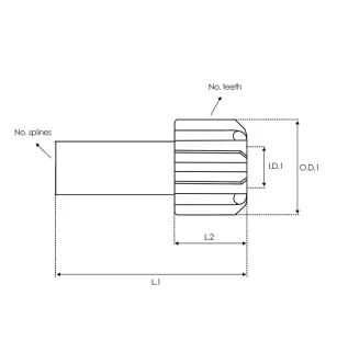 Kits de réparation de démarreur pour MITSUBISHI M002T56182, M002T56185