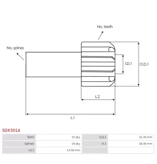 Kits de réparation de démarreur pour MANDO MG120413, MG120445, TM000A1