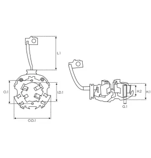 Kits de réparation de démarreur pour VALEO 432626, 432628, 432631, 432