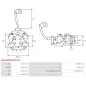 Porte-balais de démarreur pour BOSCH 0001110061, 0001110062, 0001110069