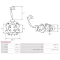 Porte-balais de démarreur pour BOSCH 0001110047, 0001110054, 0001110055