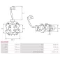 Porte-balais de démarreur pour BOSCH 0001110057, 0001110058, 0001110059